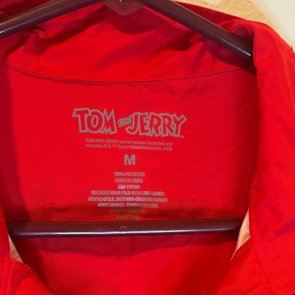 Red and Black Windbreaker for Men - Picture 4 of 6